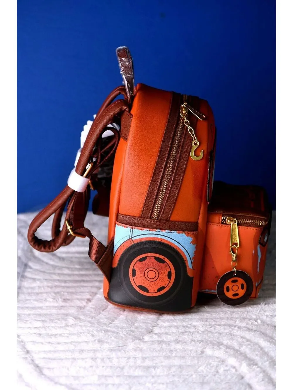 Loungefly Pixar Cars Mater Light-Up Backpack & Wallet | NWT